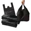 Chaleco bolsa de basura portátil bolsa de basura propiedad doméstica tamaño grande pequeño cocina bolsa de plástico no engrosada