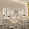 Suporte de espelho para tingimento quente, celebridade da internet, salão de cabeleireiro, loja de cuidados com o cabelo, suporte de espelho, espelho de barbeiro, salão de cabeleireiro com luz, conjunto de armário de ferramentas
