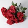 10 rosas de concubina imperial, flores artificiales para novia, decoración para el hogar, boda, flores artificiales al por mayor