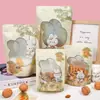 Bolsa de Embalaje para Snacks de Dibujos Animados Lindos Conejo Galleta Dulce Bolsa Autosellante Bolsa Sellada Dividida para Alimentos