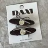 Grampo de Cabelo com Tecido Xadrez, Pedrinhas de Açúcar e Strass, Presilha para Franja, Clip BB, Clip Lateral, Acessório de Cabelo Estiloso para a Testa para Mulheres