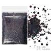 Polvo de purpurina para uñas, purpurina ultrafina, polvo de purpurina, lentejuelas, mezcla de blanco y negro, juego de esmalte de uñas, pegamento, joyería transfronteriza