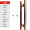 Tubo Cuadrado de Acero Inoxidable 304 Manija de Puerta Manija de Puerta de Vidrio Negro Dorado Tubo Redondo Manija de Puerta de Tienda Manija