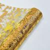 48cm Malha Flor Lantejoula Gaze Banhada a Ouro Papel de Presente Embalagem de Buquê Materiais DIY Floricultura Artesanal Bolo Assar