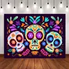 Fondo de tela para el Día de los Muertos de Amazon México, suministros para fiestas navideñas, decoración, bandera, puerta, junta, cupón