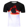 Camiseta 3DT de comercio exterior de Amazon, camiseta informal con estampado de gotas de agua en 3D, cuello redondo, camiseta de malla de manga corta, fabricantes al por mayor