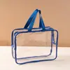 Bolsa de maquiagem portátil leve para viagem armazenamento zíper divisória viagem de negócios portátil