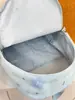Mochila fufu de leite estrela azul claro coração doce de cura estilo menina para meninas do ensino fundamental e médio mochila de ensino médio