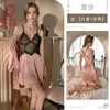 Pijama sexy original nuevo otoño hogar tirantes camisón viento de deseo puro seda helada fino cómodo falda de tirantes 2172