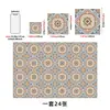 Pegatinas de azulejo autoadhesivas de PVC con mandala gris verdoso para cocina/baño, impermeables y resistentes al aceite, para renovación de paredes, exclusivamente para ventas transfronterizas