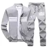 Conjunto Esportivo Masculino Amazon Transfronteiriço, Moletom Casual de Gola Alta para Casais Primavera e Outono, Conjunto Moderno Primavera e Outono com Estampa de Flechas para Corrida