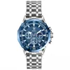 Reloj Rokyn Multifuncional de Correa de Acero Cuarzo Impermeable Luminoso Fase Lunar para Hombre Tres Ojos Seis Manecillas Reloj de Pulsera para Hombre
