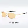 Gafas de Sol Pequeñas Estilo Espejo Estilo Europeo y Americano Ojo de Gato Uv400 para Mujer, Estilo Milenio, Moda Callejera, Se Pueden Adaptar Lentes Graduados 35055
