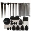 Set de 40 Piezas de Herramientas de Belleza Esponja de Maquillaje Esfera Limpiadora Facial Set de Brochas de Maquillaje Xiyin Te Transfronterizo