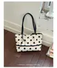 Bolsa Saco Tendência, Bolsa de Mão Pequena, Nova Bolsa de Ombro Casual, Bolsa Transversal Versátil de Tecido, Bolsa de Bolinhas com Design de Nicho