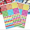 Calcomanías de Mosaico de Puntos de Colores de Dibujos Animados Material para Aula de Bricolaje para Jardín de Niños Calcomanías DIY para Niños
