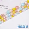 Macaron vidrio cuentas sueltas color cuentas de cristal hecho a mano diy vidrio cuenta plana cortina cuentas sueltas fábrica suministro directo en stock lote