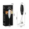 Vaporizador de Leite, Vaporizador de Café, Vaporizador Elétrico Doméstico de Leite, Misturador de Leite, Batedor de Ovos Portátil, Vaporizador de Leite