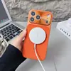 Compatible con iPhone 17, funda de teléfono magnética de metal con lunares, se transforma instantáneamente en una funda con ventana de gran visualización para Apple 16 Pro Max y 15