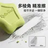 Goma de borrar anti-pérdida con forma de estrella y cordón, fácil de borrar, sin residuos, resistente al desgaste, goma de borrar multiprisma, goma de borrar de color dopamina