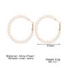 Pendientes de perlas de estilo lujoso y ligero, pendientes irregulares sencillos a la moda, pendientes de perlas elegantes, muy populares en Europa y América.
