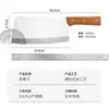 Cuchillo de Cocina de Acero Inoxidable con Mango de Madera en Stock, Cuchillo de Cocina Multiusos para Mujeres, Cuchillo para Rebanar Carne, Cuchillo Doméstico para Damas