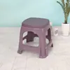 Banqueta de plástico espessada para uso doméstico, banco de plástico para adulto, mesa e cadeira de jantar, mesa de centro de banheiro, banqueta quadrada pequena de plástico durável, direto do fabricante