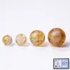 Cristal Torre Amarelo Natural Grau 7A Contas Redondas Contas Soltas DIY Colar Pulseira Artesanal Acessórios de Contas Venda por Atacado