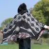 Chal Grueso Estilo Étnico para Mujer Otoño e Invierno Retro Estilo Indio Cálido Chaqueta Capa con Abertura Venta al por Mayor Amazon
