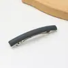 Pinza para el Cabello de Primavera Mate Simple y Elegante para Mujer, Pinza Cuadrada de Acero con Resorte de Color Sólido para Peinados Semirecogidos