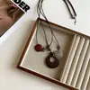 Novo Colar Longo Pingente Étnico Retro Estilo Chinês para Mulheres, Versátil e Empilhável, Acessório Tendência da Moda Coreana