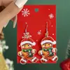 Joias Personalizadas Transfronteiriças Brincos de Liga de Natal Chapéu de Natal Rena Strass Árvore de Natal Homem de Gengibre Brincos Atacado
