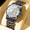 Reloj de Hombre Reloj de Alta Gama Todo Fósforo Calendario Doble Temperamento Esfera Grande Tendencia HD Reloj de Cuarzo para Hombre Venta al por Mayor Directa