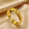Pulsera de Hielo Triturado Chub Back de 14 mm para Mujer, Abierta, Pulsera de Alto Nivel Estilo Neumático, Pulsera de Joyería de Aleación al por Mayor