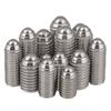 M3M4M5M6M8-M 12 304 émbolo de cabeza esférica con resorte de apriete de tornillo de onda de posicionamiento de cuentas de acero inoxidable