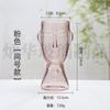 Vaso de Vidro Moderno Simples com Rosto Humano Personalizado para Sala de Estar Decorações Criativas para Bancada Flores e Plantas Verdes Hidropônicas