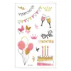 Nuevo Sticker de Tatuaje de Dibujos Animados Impermeable Original Lindo Niños Princesa Sueño Sticker de Tatuaje de Dibujos Animados Sticker de Tatuaje Divertido