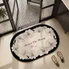Gabinete de baño estilo americano, felpudo absorbente de puerta de tierra de diatomeas, tapete de piso antideslizante de secado rápido, tapete para entrada de inodoro, alfombra