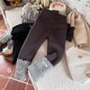 Ropa para Niños Xie Jinmao Leggings Gruesos Forrados de Felpa para Niñas Clase A Otoño e Invierno Nuevos Pantalones Integrados de Felpa para Niños para Ropa Exterior Pantalones Largos