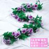 Guirnalda de Rosas Artificiales Guirnalda de Flores Falsas Cubierta de Ducto de Aire Acondicionado Decoración de Techo para Sala de Estar Planta Enredadera de Plástico Envuelto
