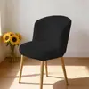 Funda de Silla de Terciopelo Zorro Plateado, Engrosada, a Prueba de Polvo, Cobertura Total, Adecuada para Todas las Estaciones, Semicircular, Funda de Asiento Individual para Hotel, Funda Protectora