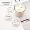 10 velas de aromaterapia redondas à prova de poeira papel sulfito chapa de cobre papelão branco DIY feito à mão caseiro copo de cera papel protetor