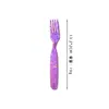 Colher e Garfo Infantis Flor de Gelo de Cristal de Titânio Puro, Colher para Suplemento Alimentar de Bebê, Garfo para Frutas de Sobremesa, Utensílios de Mesa, Durável e Resistente a Quedas