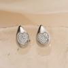 Pendientes colgantes de estrella de amor con circonitas chapadas en oro y cobre, sencillos y ligeros de Aogu, para mujer, con diseño de nicho que combina con todo.