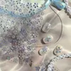 TENSOR Estilo Japonês Brilhante Strass Laser Pequena Flor Adesivos para Nail Art M-1440 Transparente Aura de Fada Flores Aurora Série