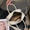 Sansan Nova Tendência Estilo Influenciador Moda Padrão Lichia Escura Design Mini Bowling Bolsa de Mão Bolsa Transversal para Jovens