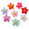 40mm Acrílico Color Gelatina Flor Grande Cuentas Pulsera Collar Hecho a Mano DIY Accesorios de Joyería Venta al por Mayor