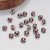 Cuentas de Tambor Artesanales de Plata de Ley para Goteo de Gel con Accesorios de Cuentas Vintage Antiguo Material de Cuentas Hecho a Mano Pequeño DIY Hecho a Mano