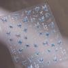 Hierro Nueva Tecnología Mariposa Vidrio Pegatinas Adhesivas Delgadas Resistentes para Uñas Rotas Joyería Serie Gelatina M-508