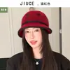 Sombrero Cálido de Mamá para Mujer, Nuevo Modelo Otoño e Invierno, Alta Calidad, Forro de Felpa, Sombrero de Pescador Engrosado de Pelo de Conejo, Gorro de Punto Protector para Orejas para Mujeres de Mediana Edad y Mayores
